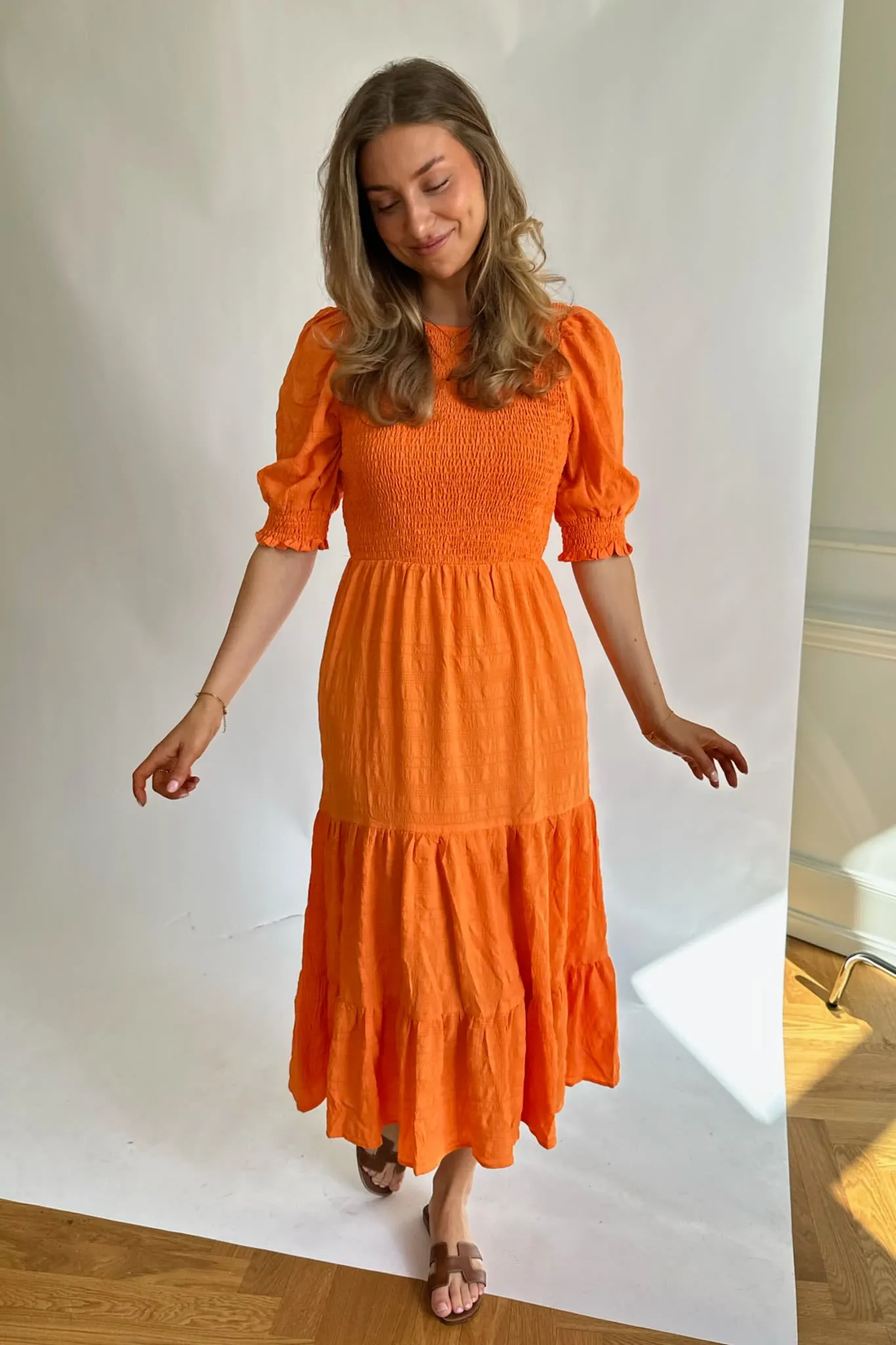ONLThalia Smock Kjole - Orange