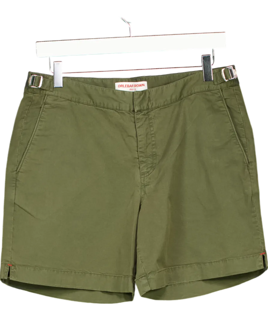 Orlebar Brown Green Buckle Strap Shorts W32