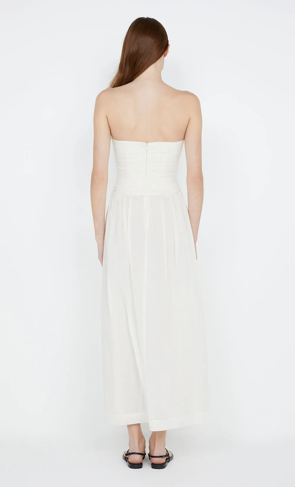 PALMER STRAPLESS MAXI DRESS - IVORY