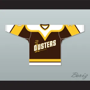 Paul Stewart 3 Binghamton Broome Dusters Brown Hockey Jersey 2