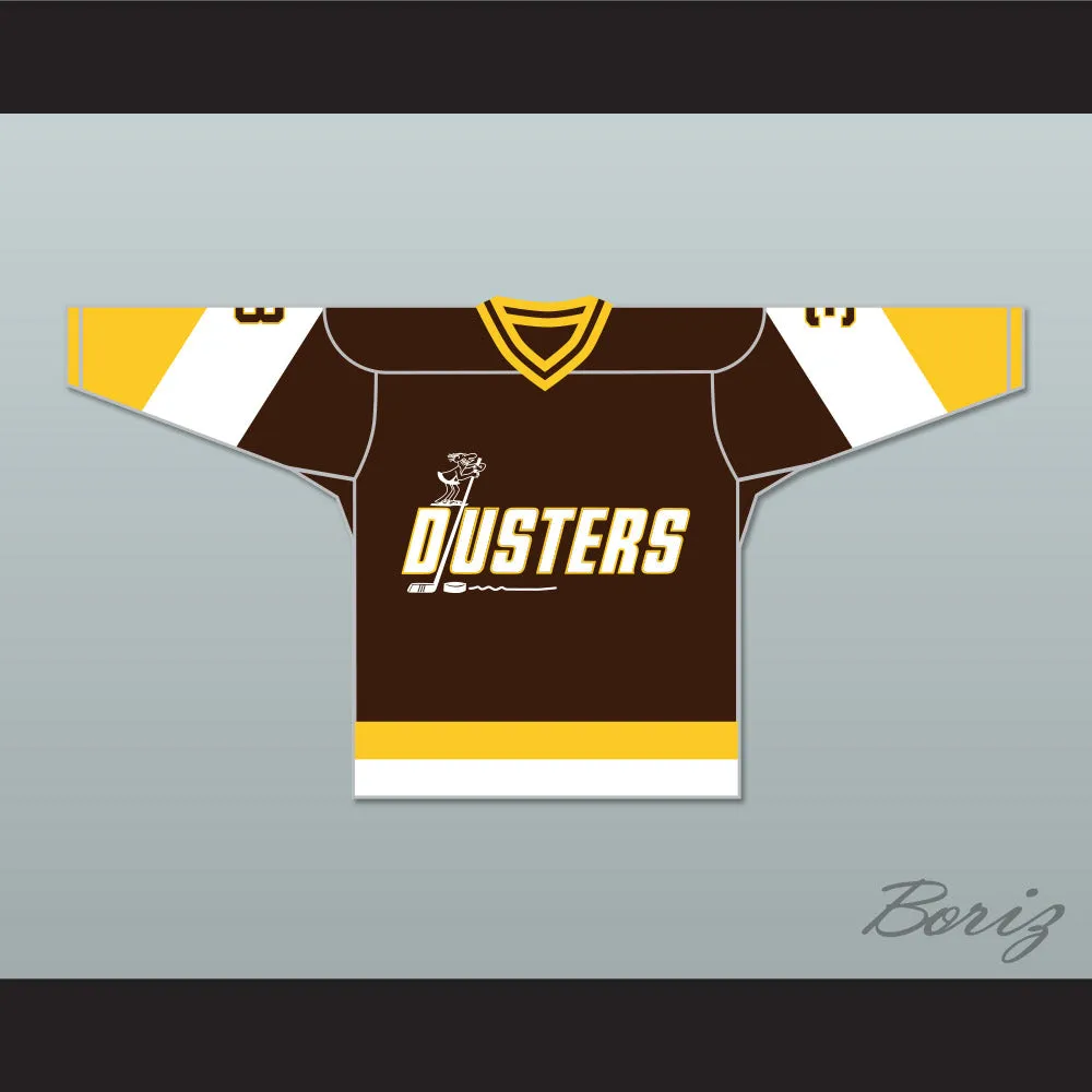 Paul Stewart 3 Binghamton Broome Dusters Brown Hockey Jersey 3