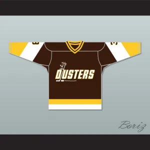 Paul Stewart 3 Binghamton Broome Dusters Brown Hockey Jersey 3