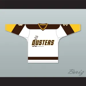 Paul Stewart 3 Binghamton Broome Dusters White Hockey Jersey 2
