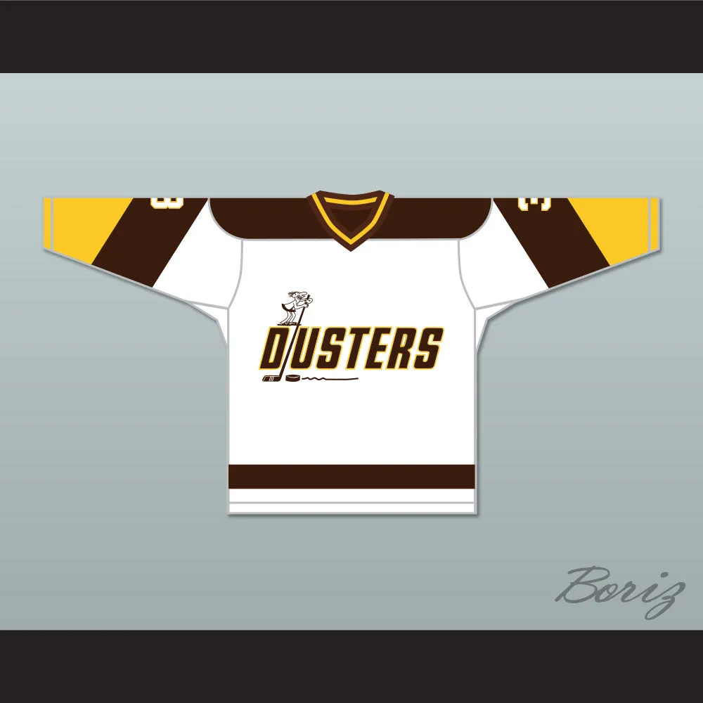 Paul Stewart 3 Binghamton Broome Dusters White Hockey Jersey 2