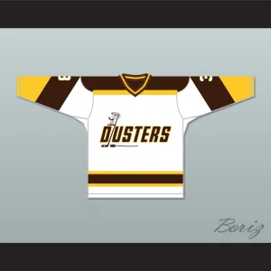 Paul Stewart 3 Binghamton Broome Dusters White Hockey Jersey 3