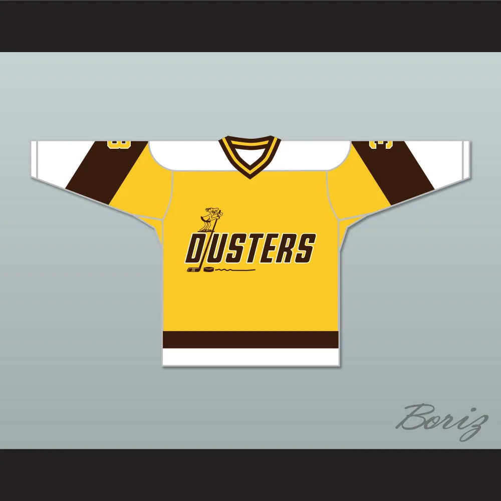 Paul Stewart 3 Binghamton Broome Dusters Yellow Hockey Jersey 2