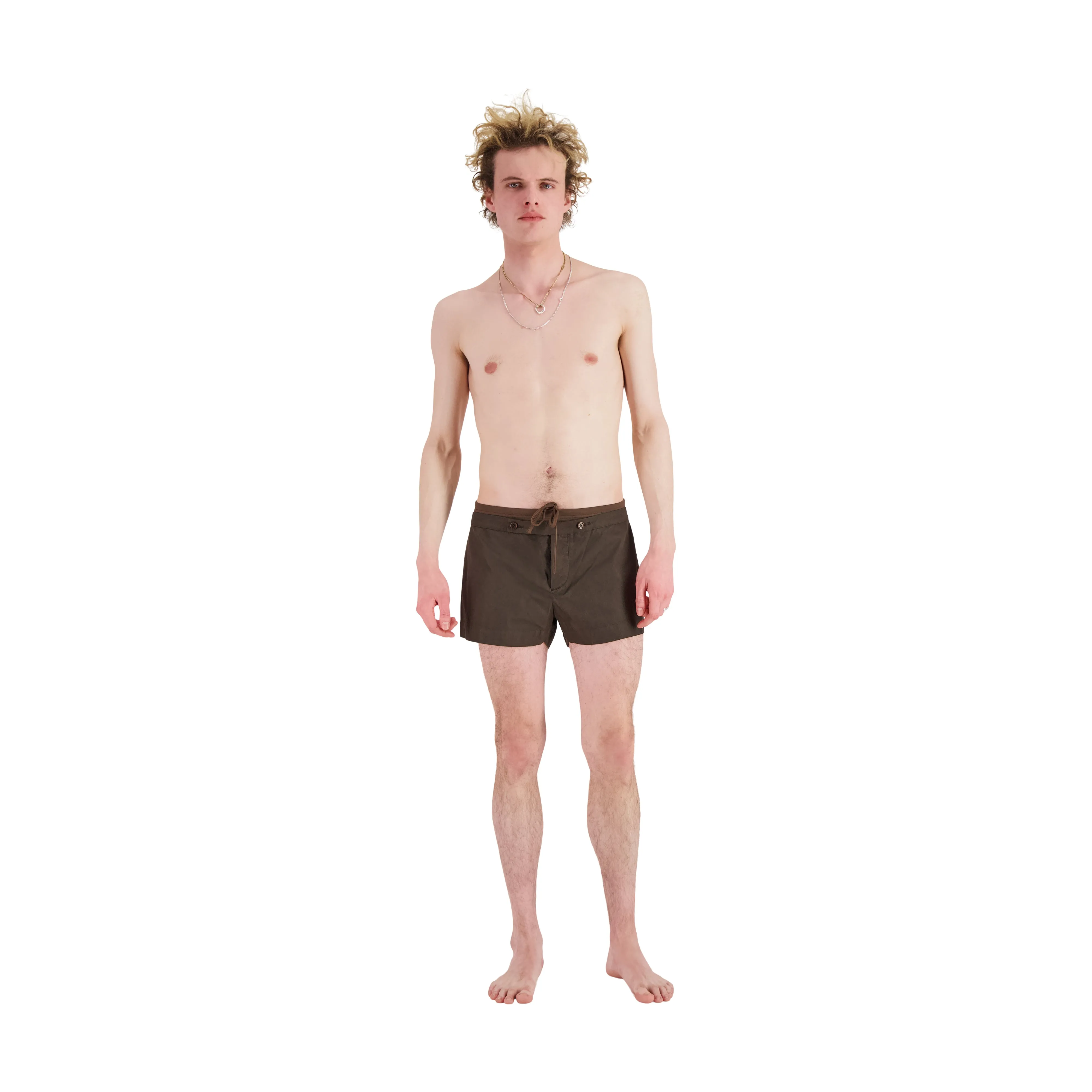 Paul Swim Shorts Dark Chocolate Brown