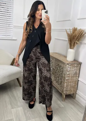 Paula Black Asymmetric Waistcoat