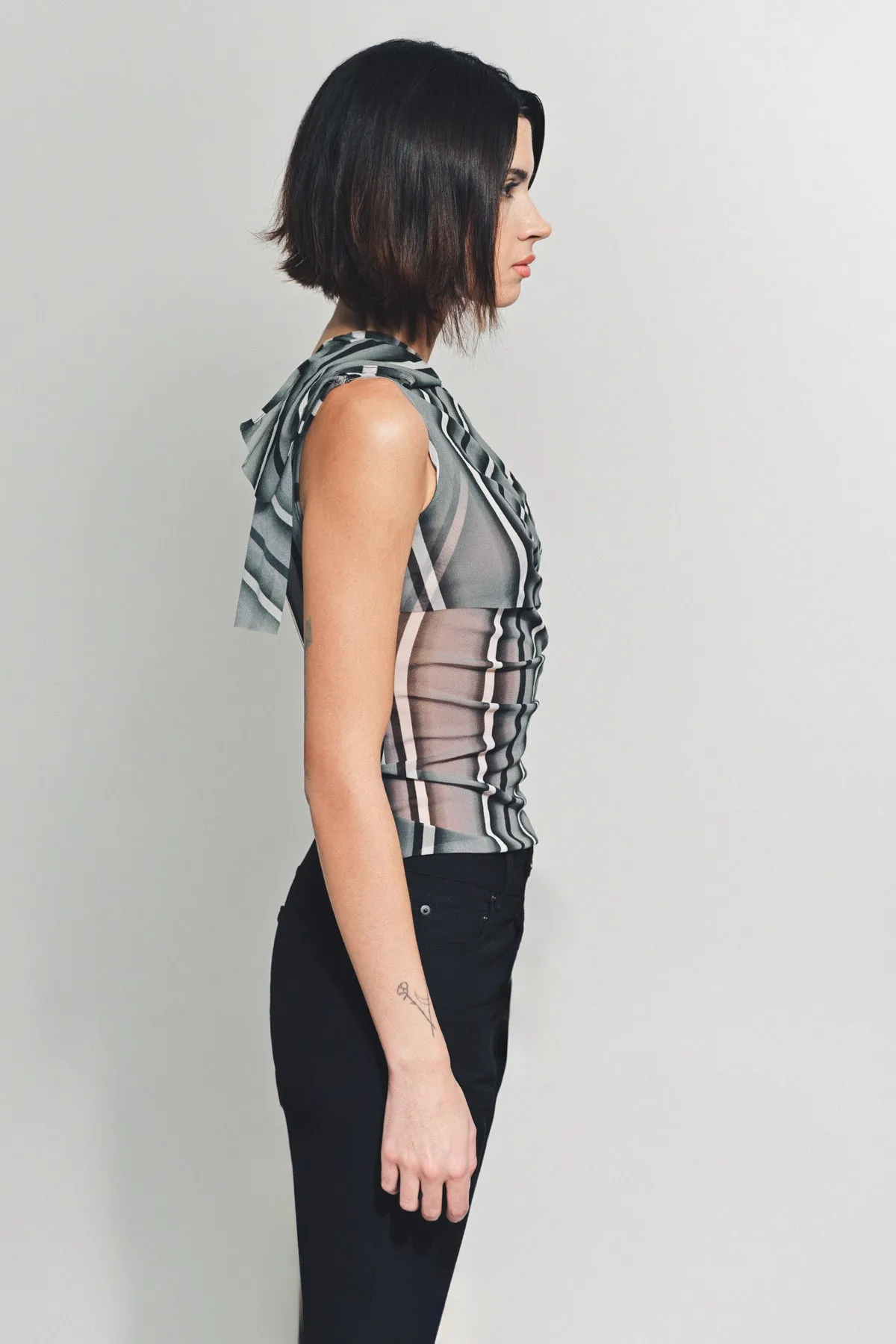 PAULA CANOVAS DEL VAS | SLEEVELESS MESH TOP