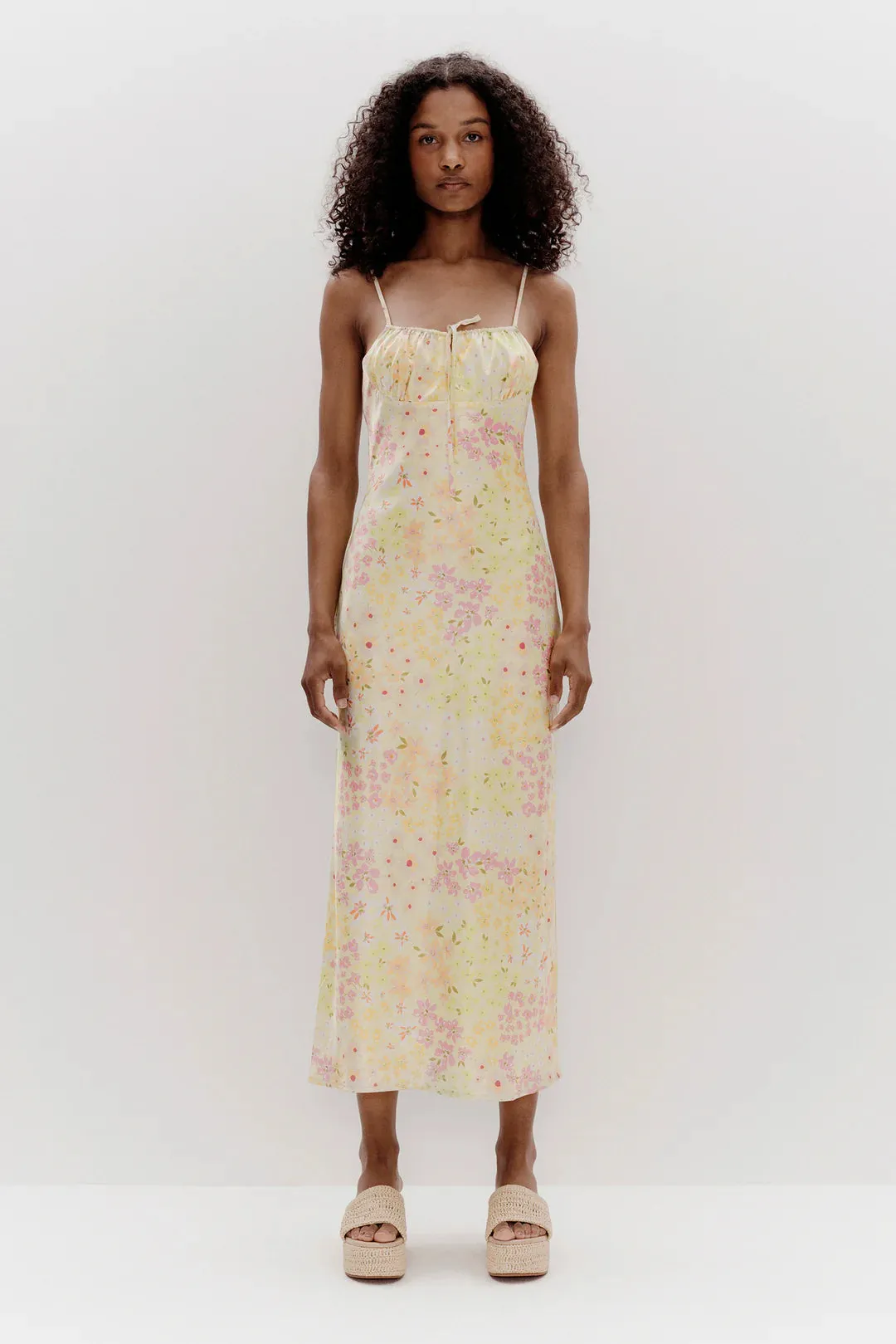 Penelope Slip Dress Garden Party