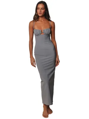 Petal Long Slip Dress