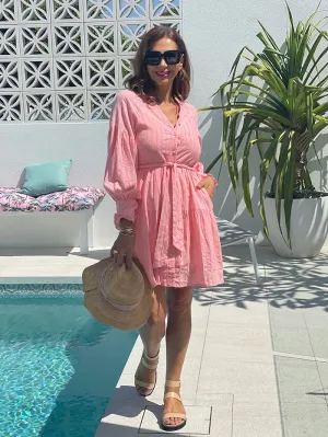 Pink Smock Dress