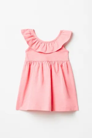Plain Smock Dress Pink - Pink