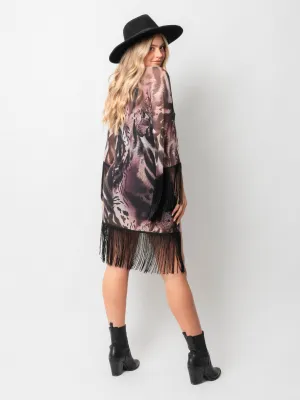 Plum Tie Kimono