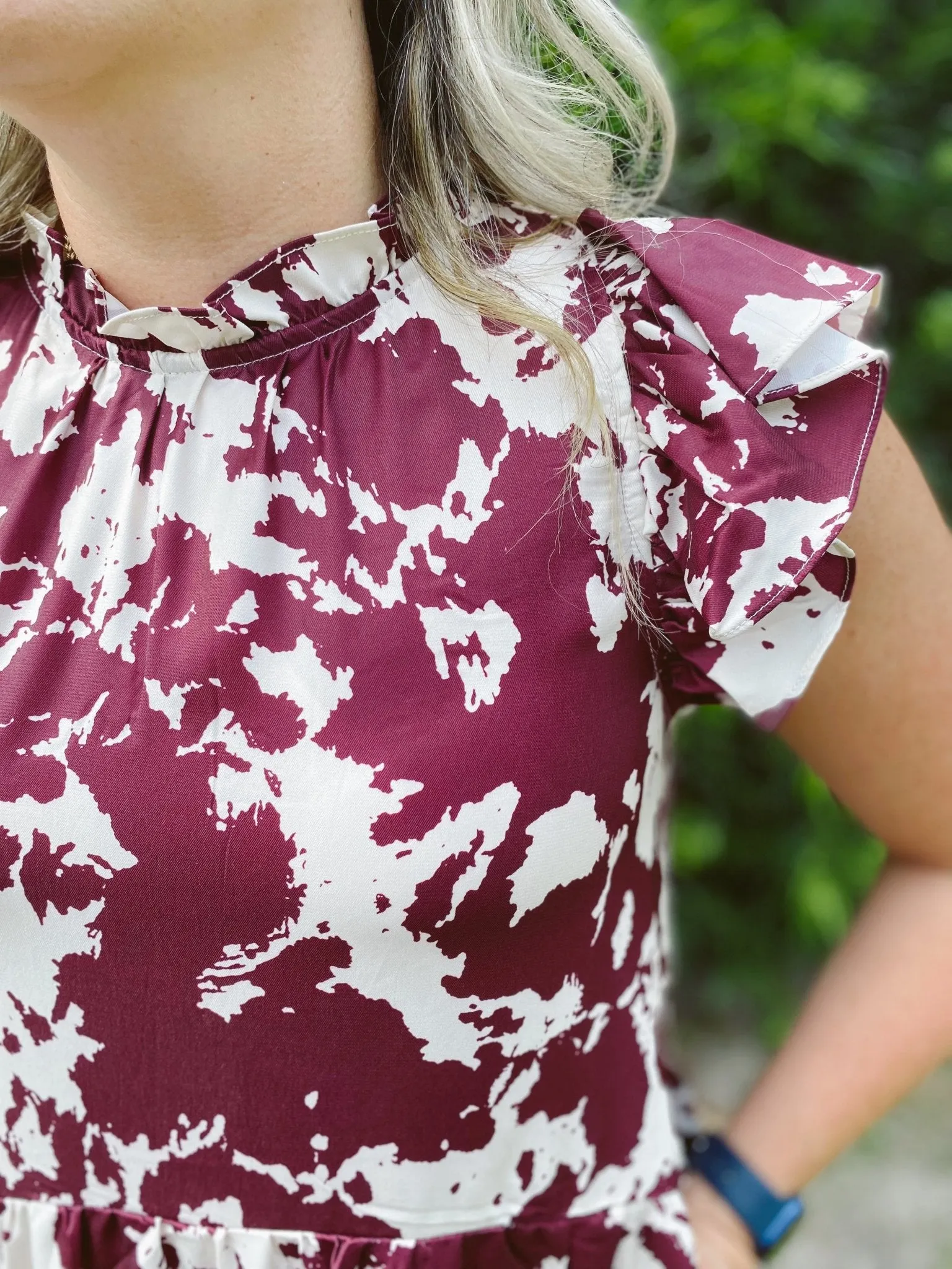 Plum Wine Midi Dress