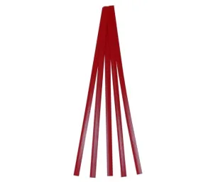 Polyvance R04-04-01-RD Red LDPE Polyethylene Flat Sick, 5'," x 1/16"