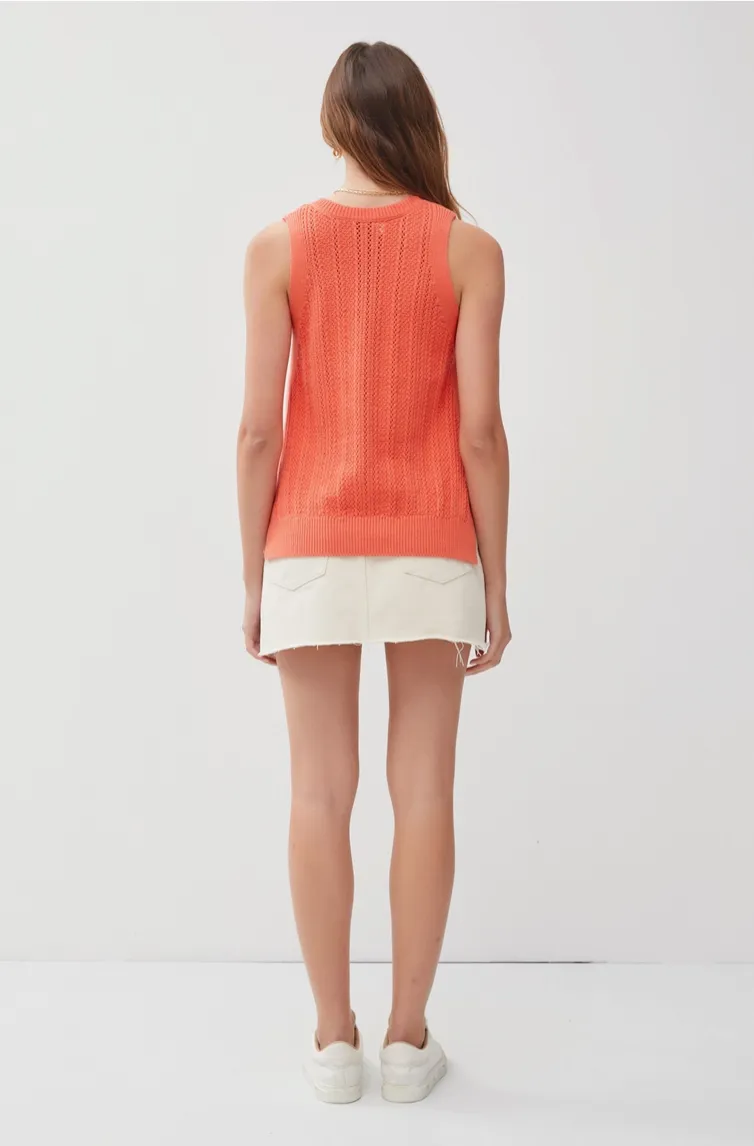 Poppy Be V Neck Sweater Tank