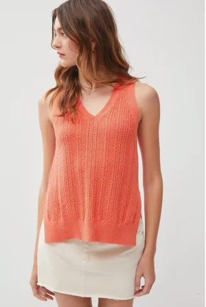 Poppy Be V Neck Sweater Tank