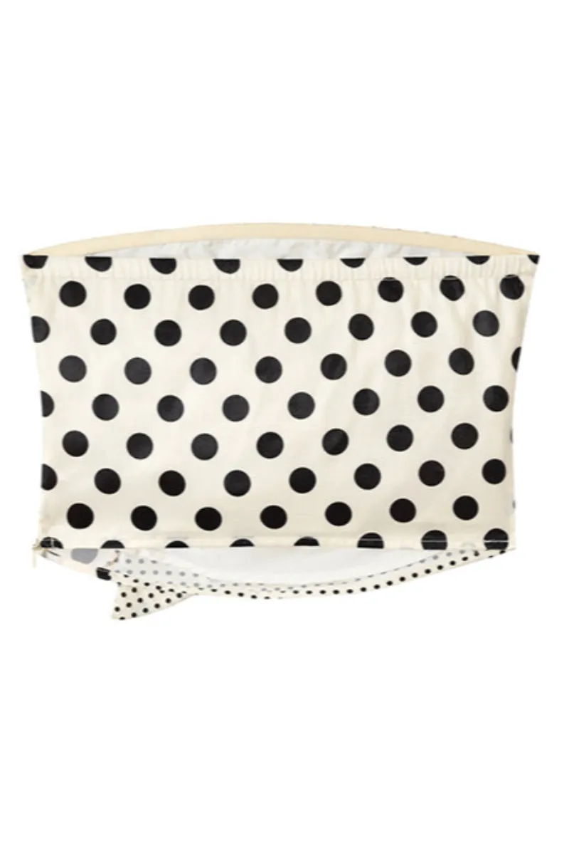 [Pre-sale] Polka Flip Drama Tube Top
