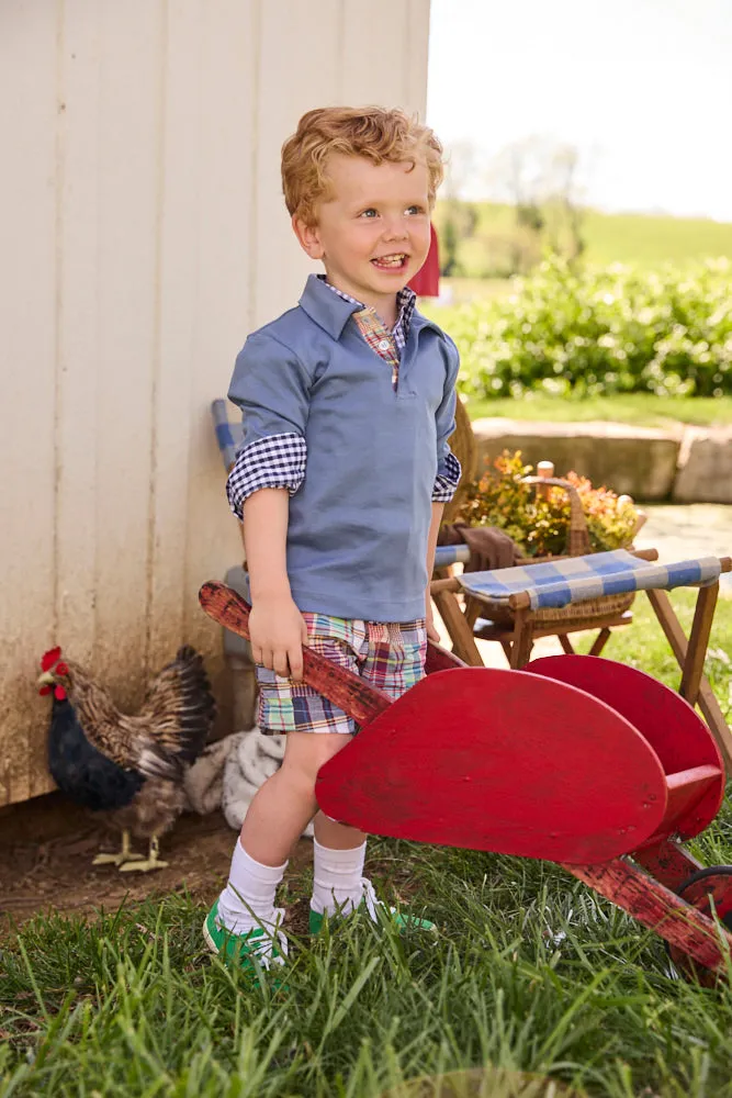Printed Boy's Play Short -- Lawson Madras