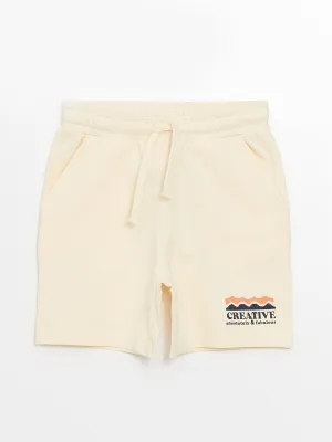 Printed Boys' Shorts with Elastic Waist