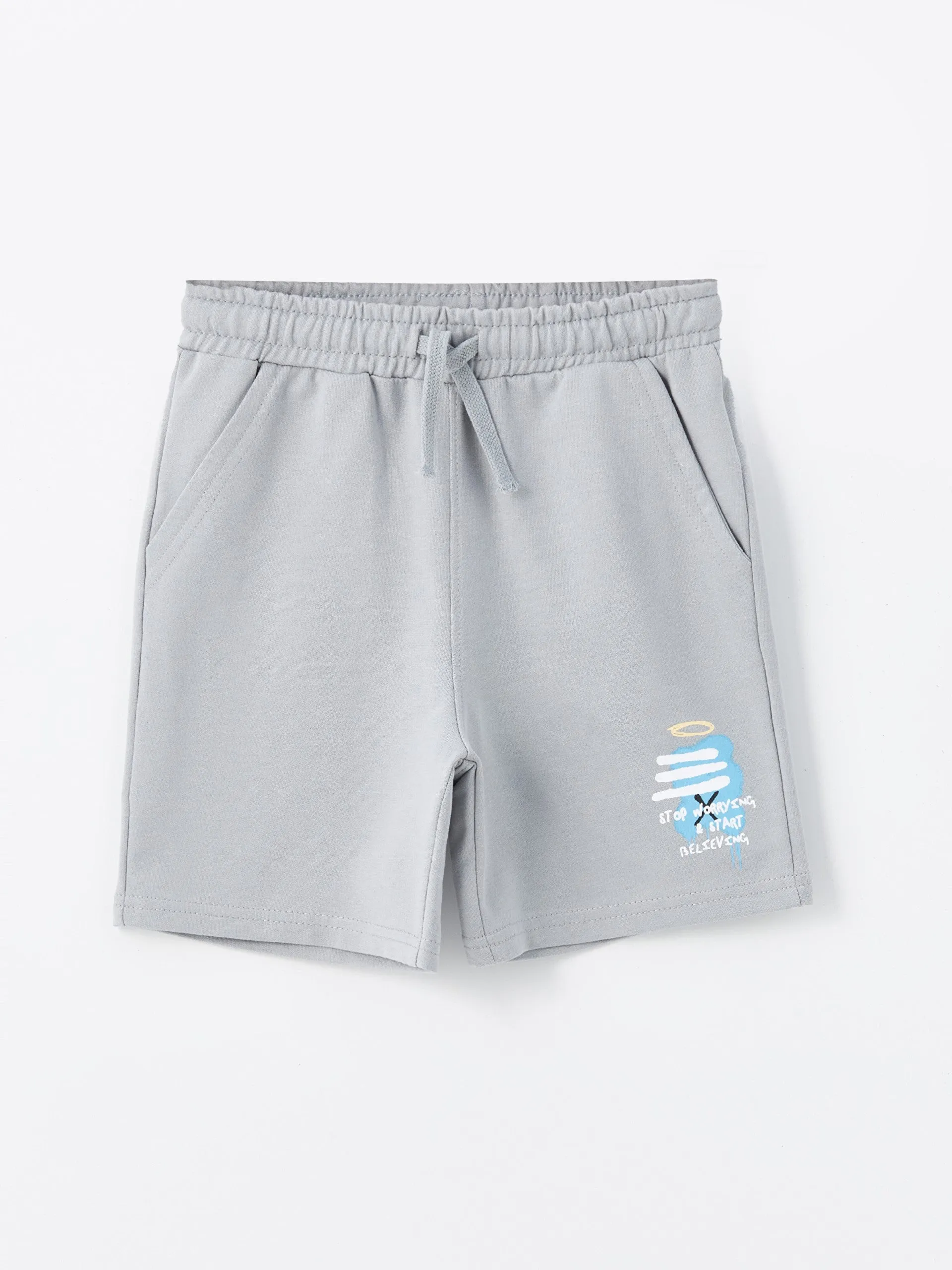 Printed Boys Shorts with Elastic Waist