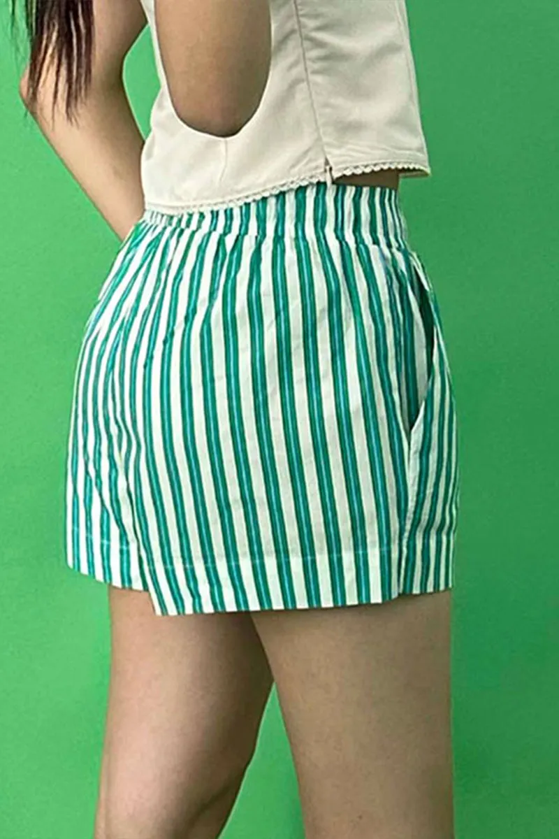 PS3365 Stripe Casual Shorts Pant