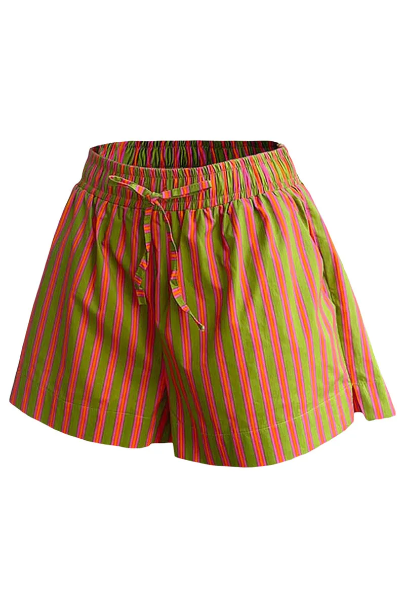 PS3365 Stripe Casual Shorts Pant