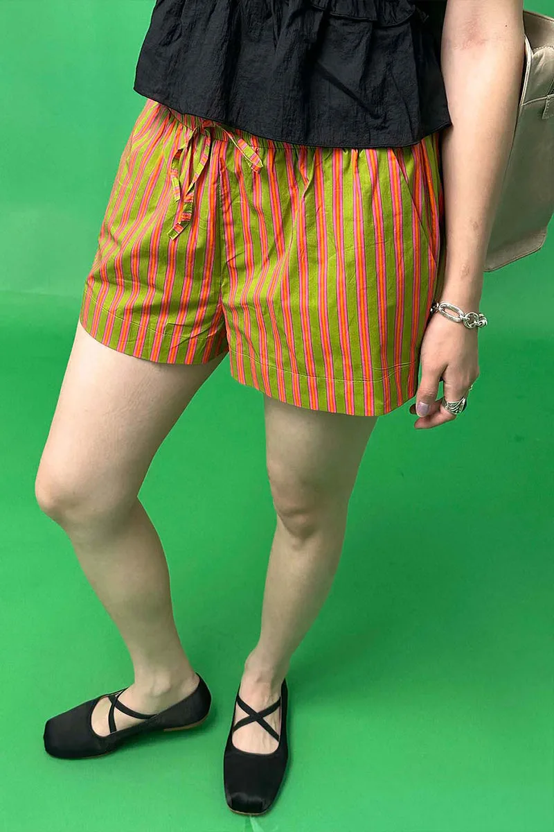PS3365 Stripe Casual Shorts Pant