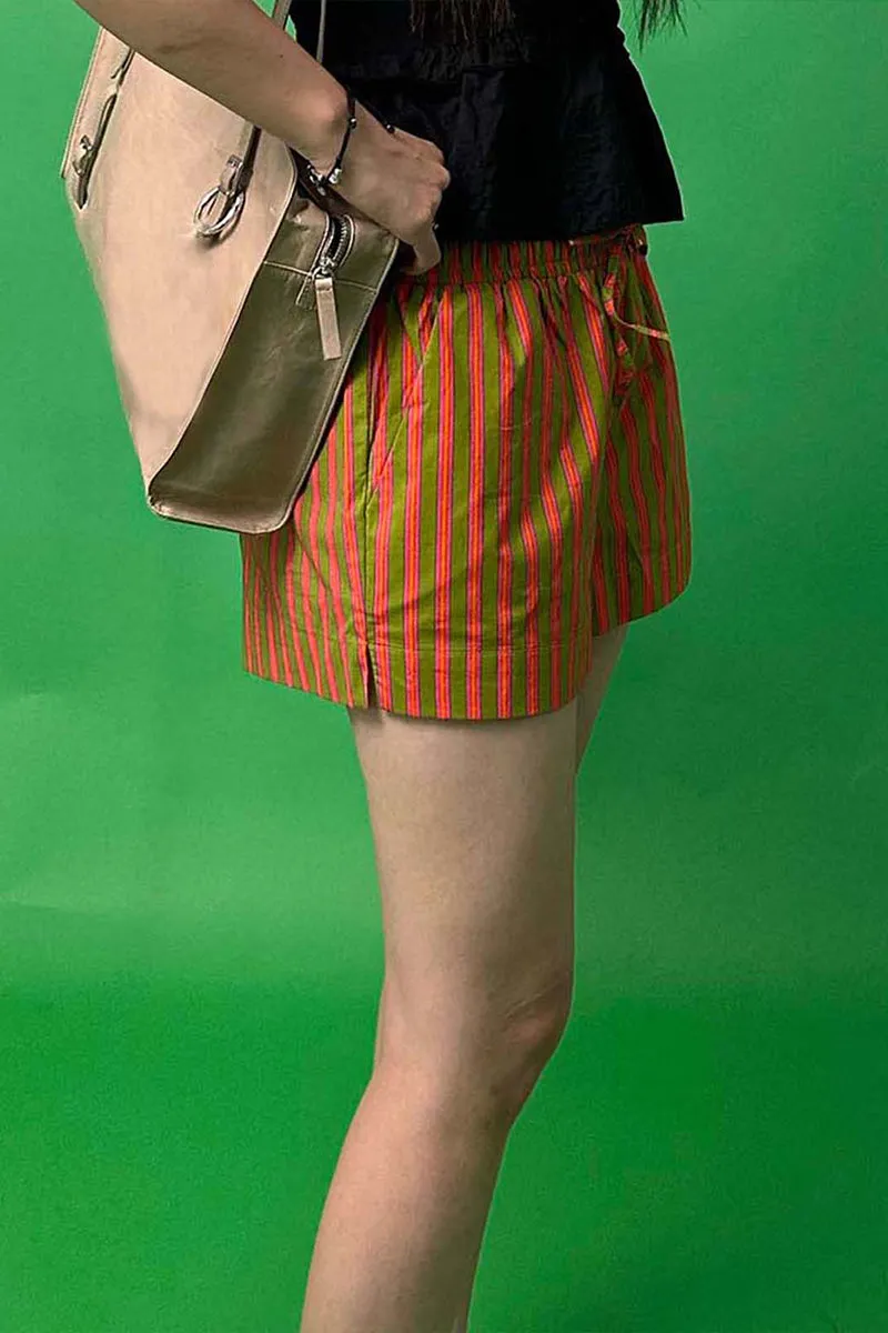 PS3365 Stripe Casual Shorts Pant
