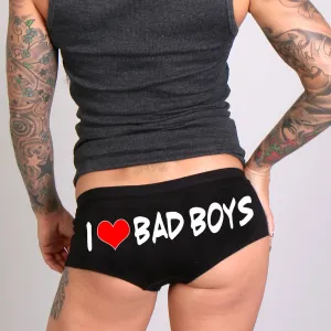 PTB7476 I Love Bad Boys Boy Shorts
