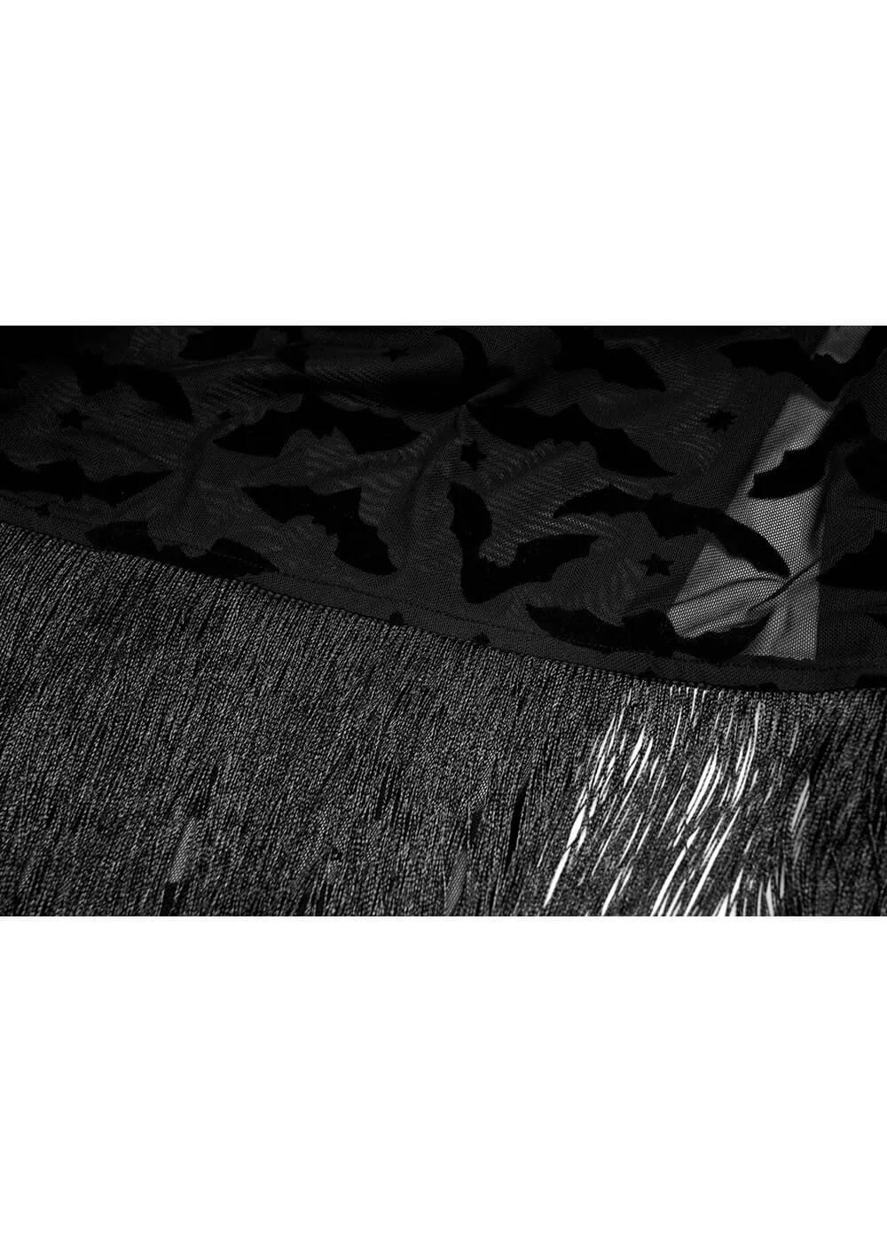 Punk Rave Bat Kimono Zwart