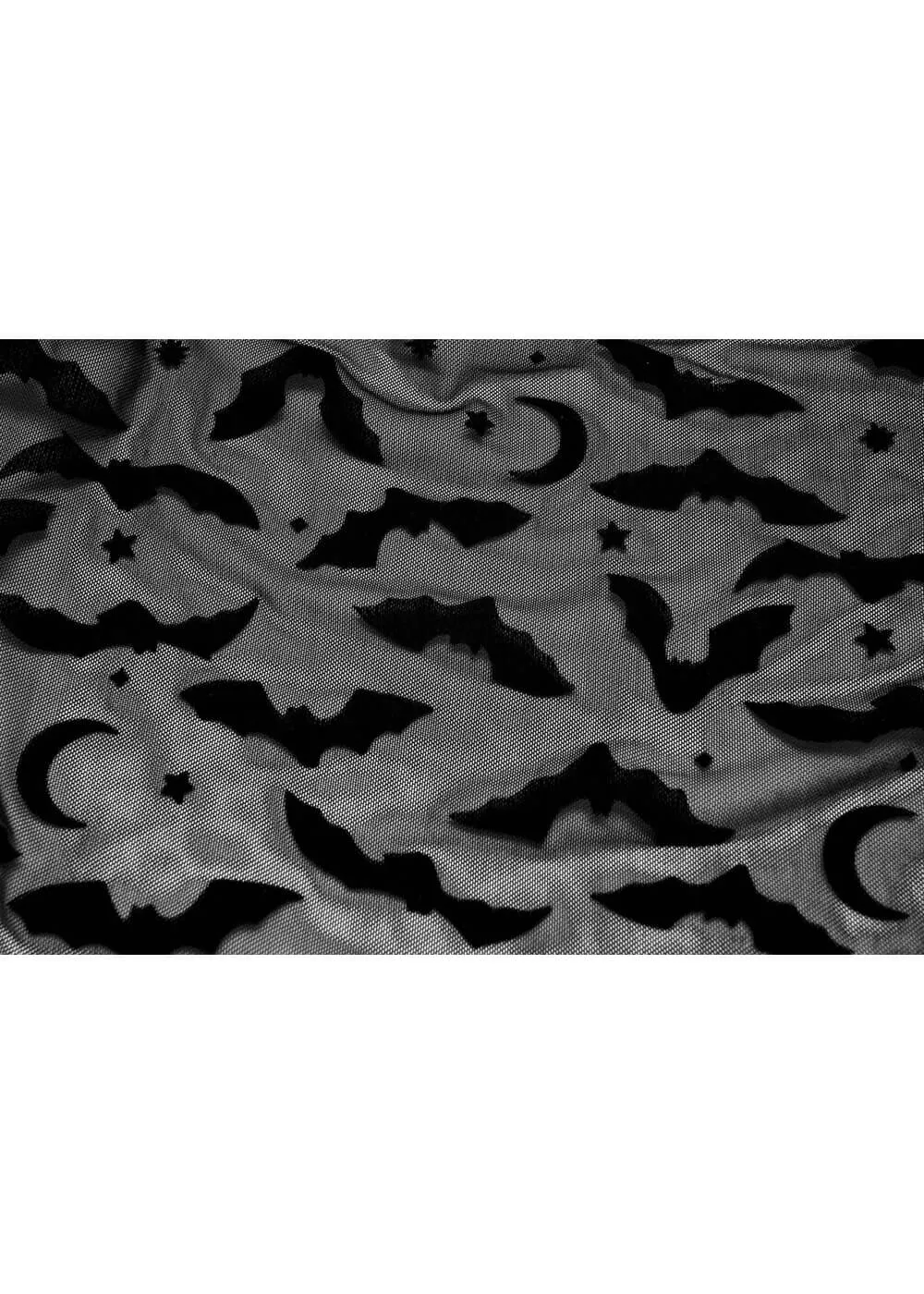 Punk Rave Bat Kimono Zwart