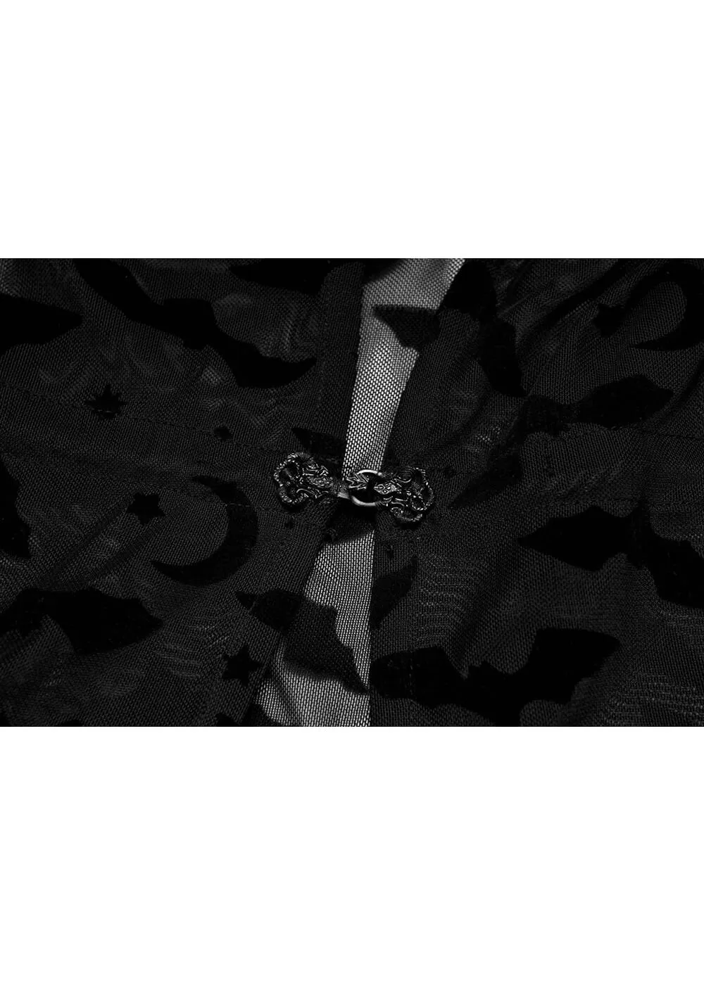 Punk Rave Bat Kimono Zwart