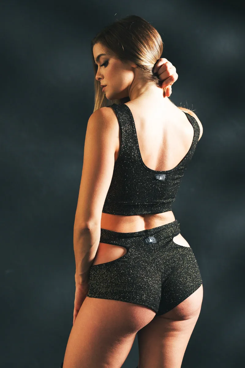 RAD Inamorata Bottoms - Black/Gold Glitter
