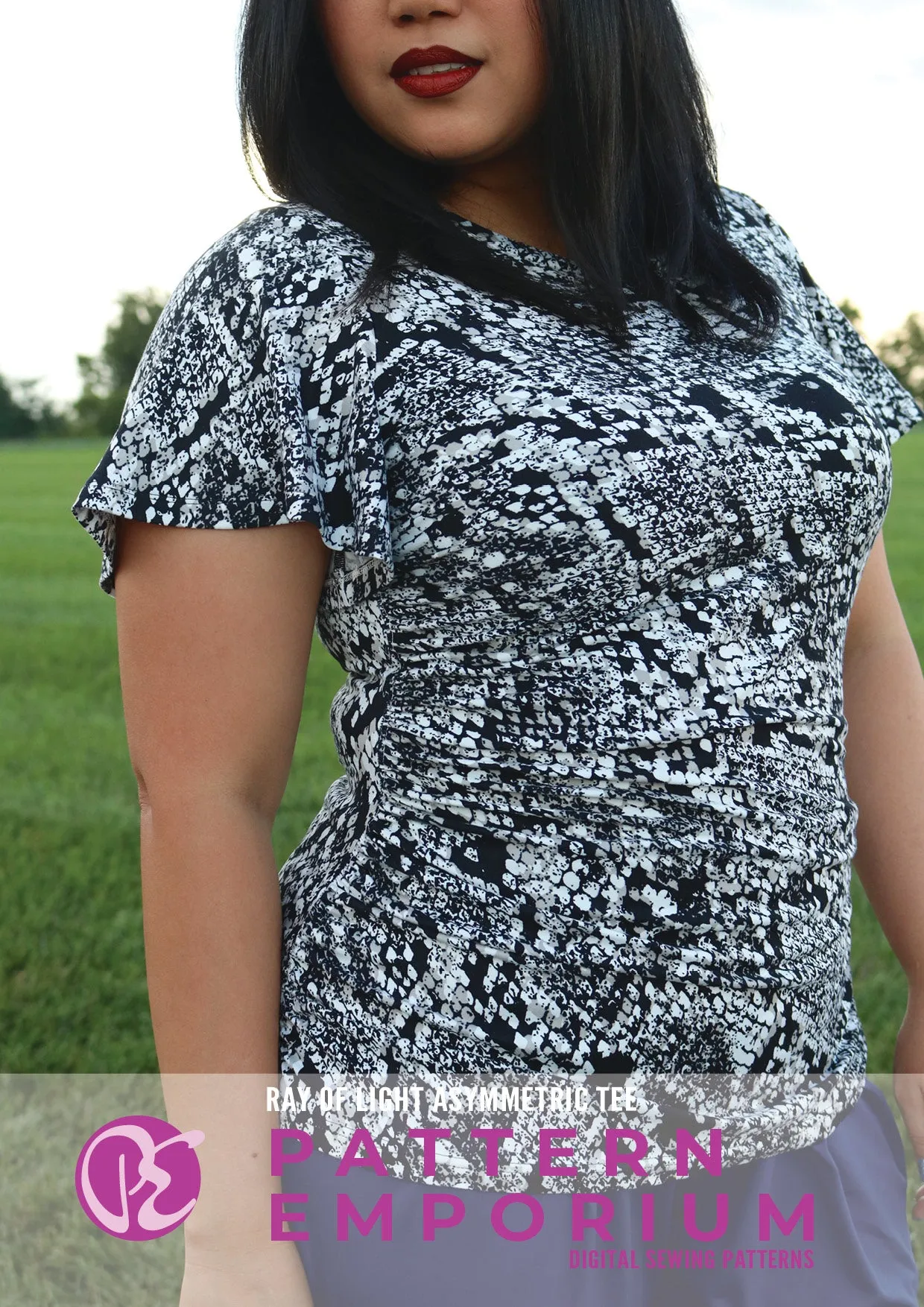 Ray of Light | Asymmetric Fitted Tee Sewing Pattern