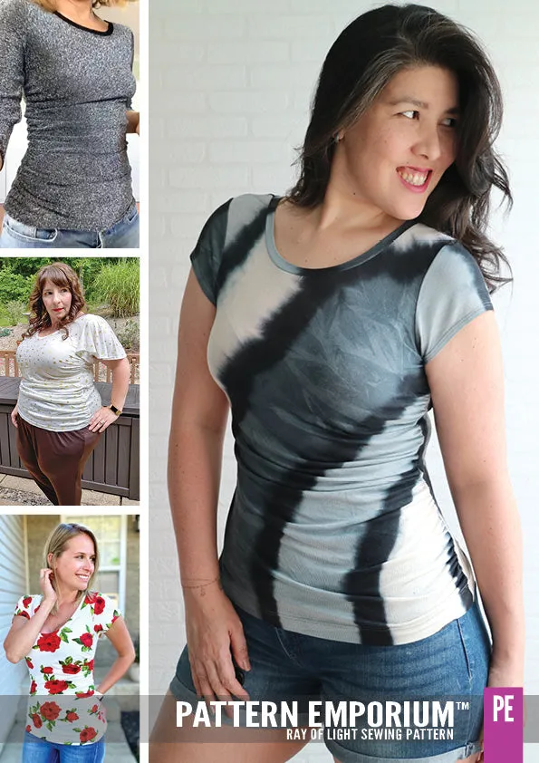 Ray of Light | Asymmetric Fitted Tee Sewing Pattern