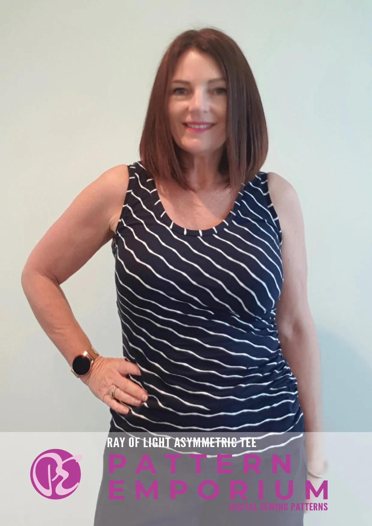 Ray of Light | Asymmetric Fitted Tee Sewing Pattern