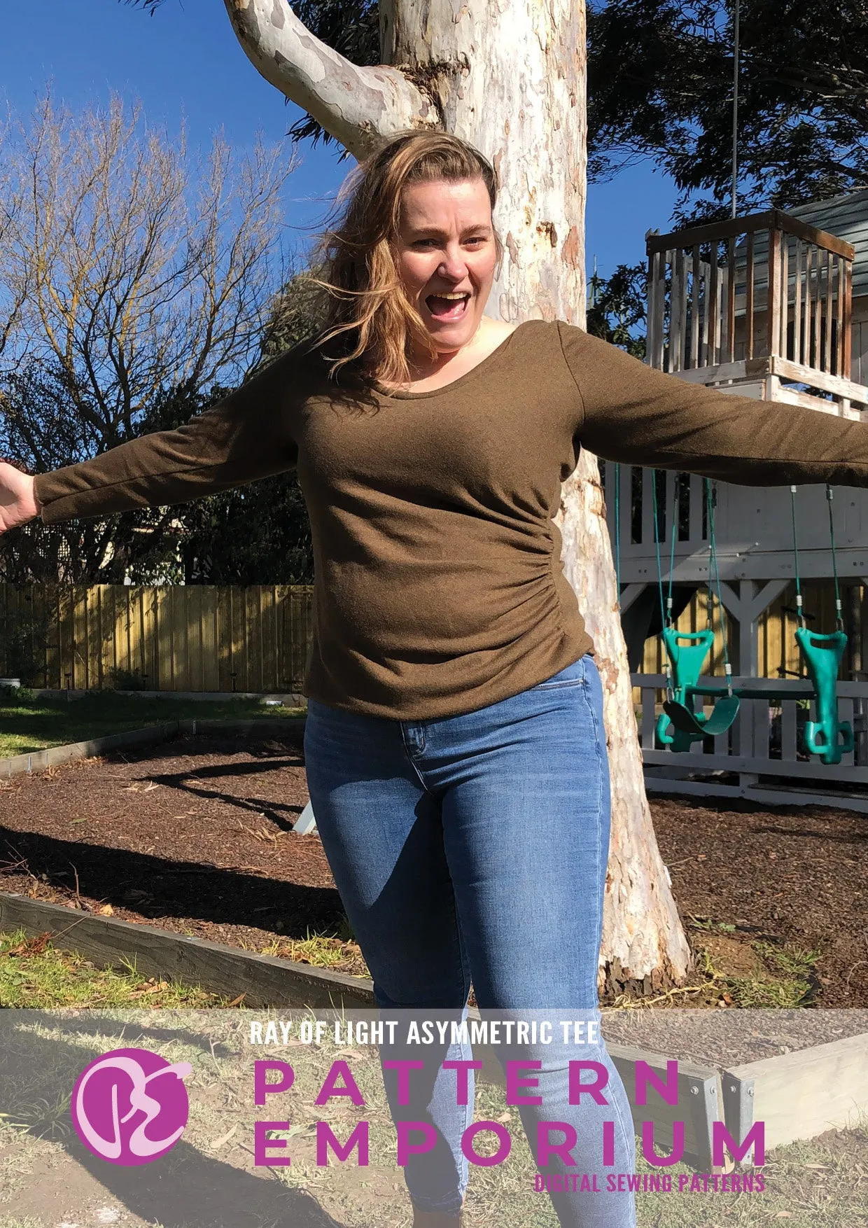 Ray of Light | Asymmetric Fitted Tee Sewing Pattern