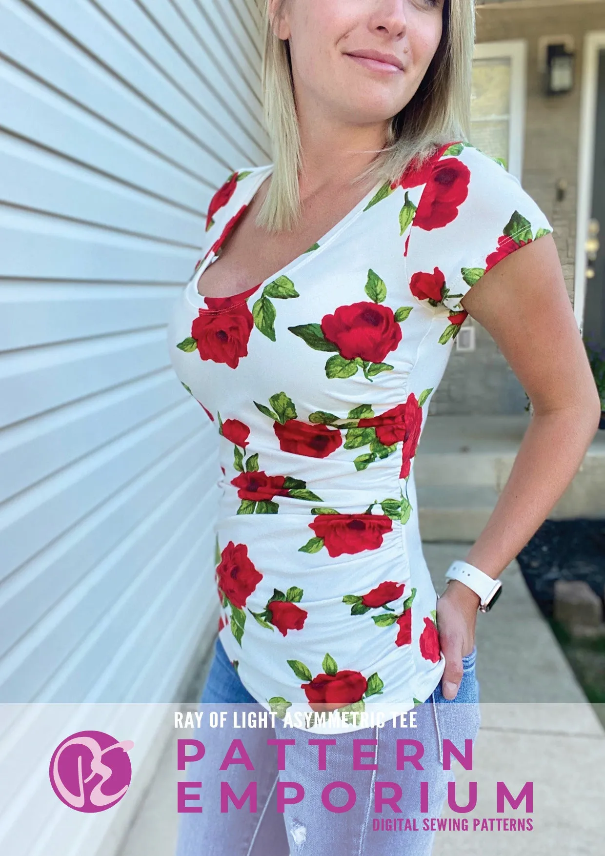 Ray of Light | Asymmetric Fitted Tee Sewing Pattern