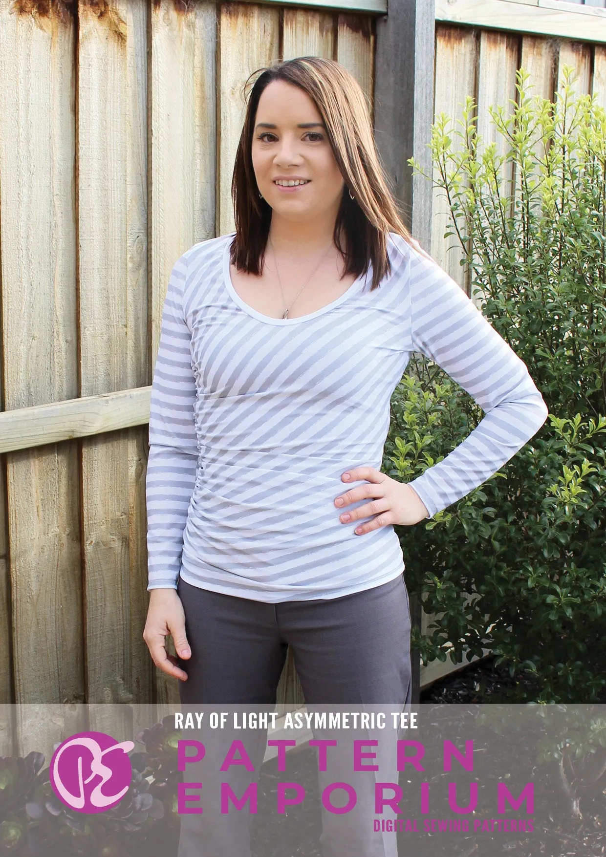 Ray of Light | Asymmetric Fitted Tee Sewing Pattern