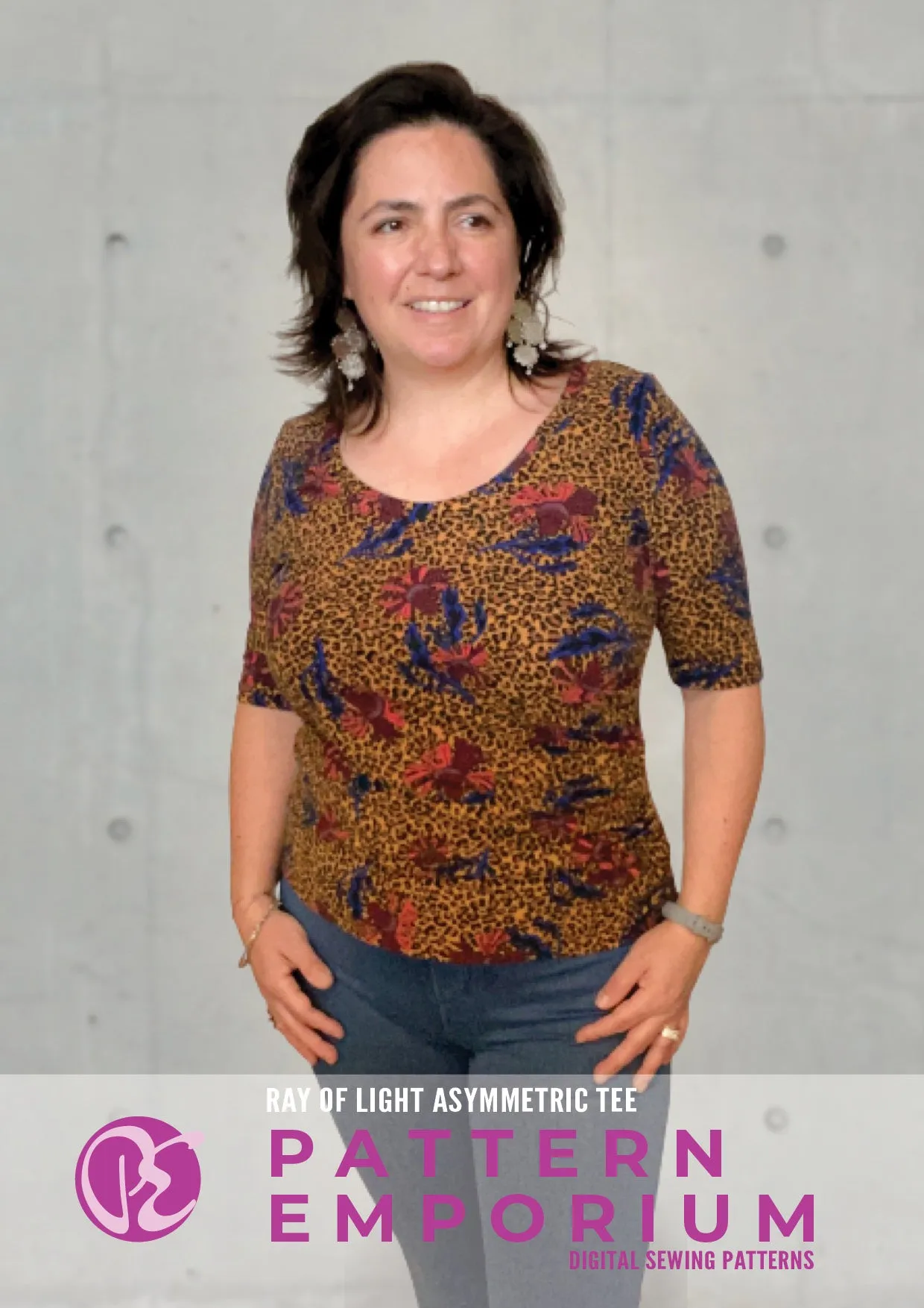 Ray of Light | Asymmetric Fitted Tee Sewing Pattern