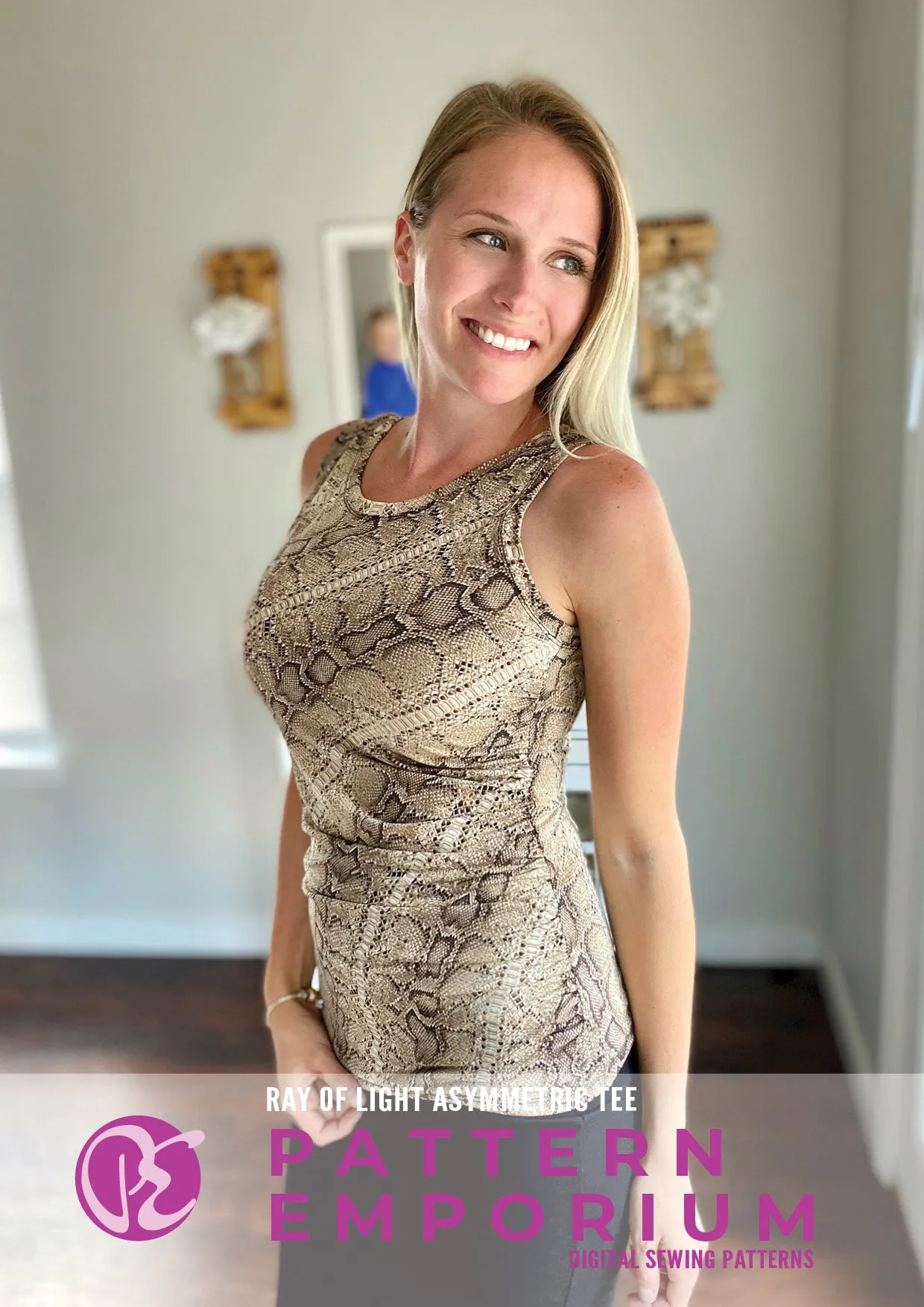 Ray of Light | Asymmetric Fitted Tee Sewing Pattern