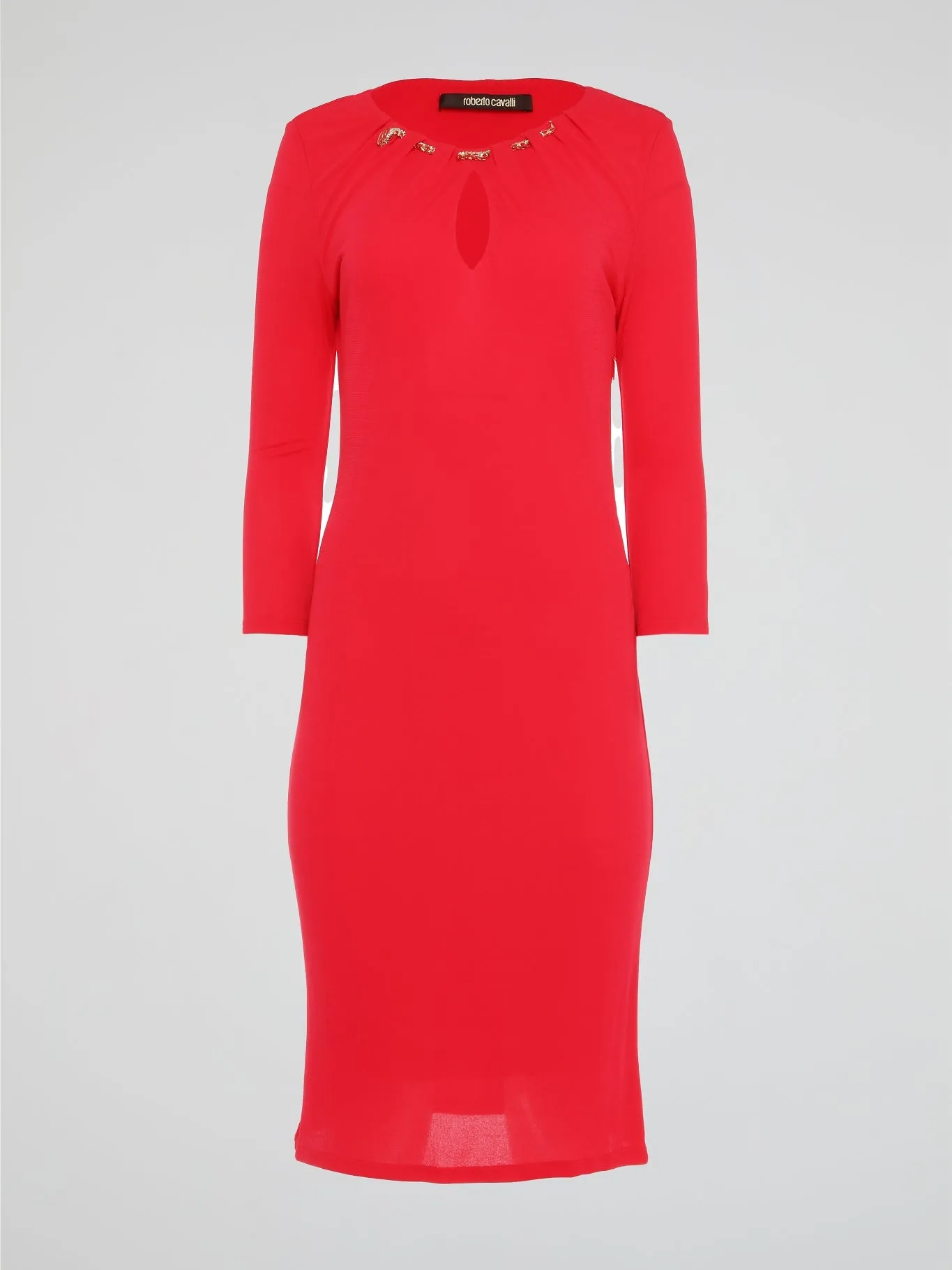 Red Keyhole Dress