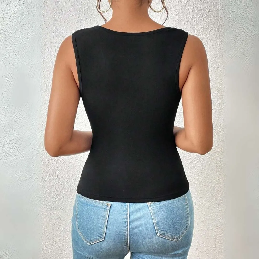 Reese™ | Asymmetric Neckline Tank Top