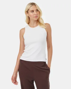 Rib High Neck Tank