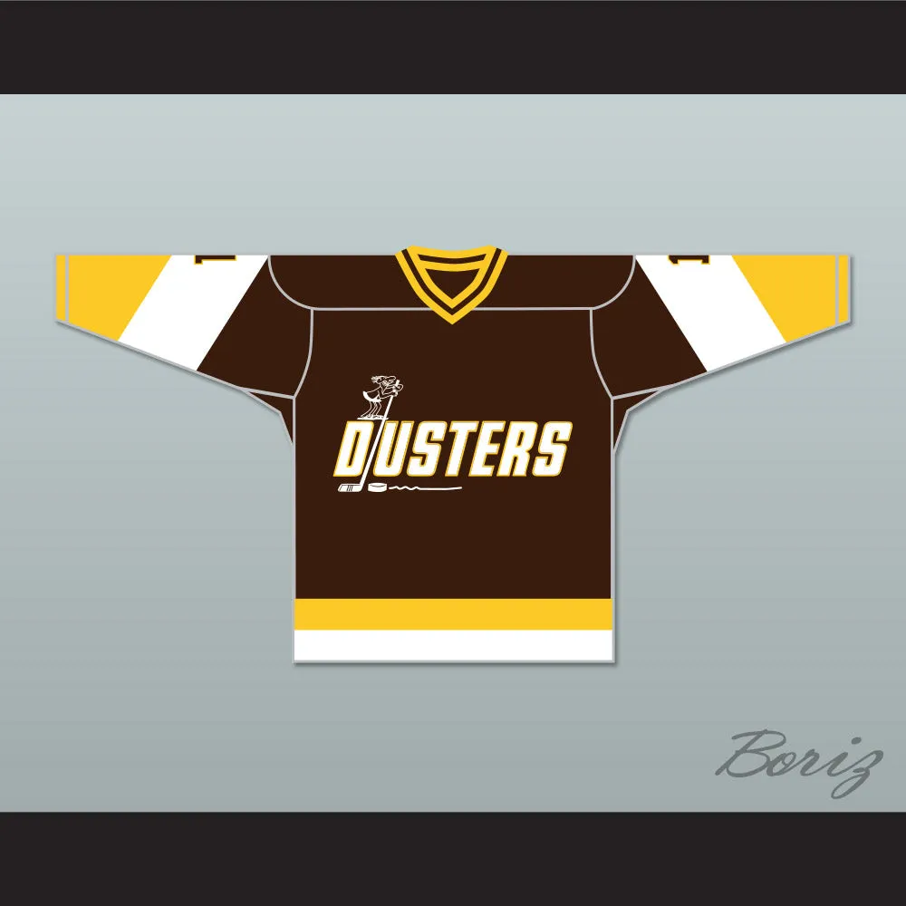 Rick Lemay 1 Binghamton Broome Dusters Brown Hockey Jersey 3