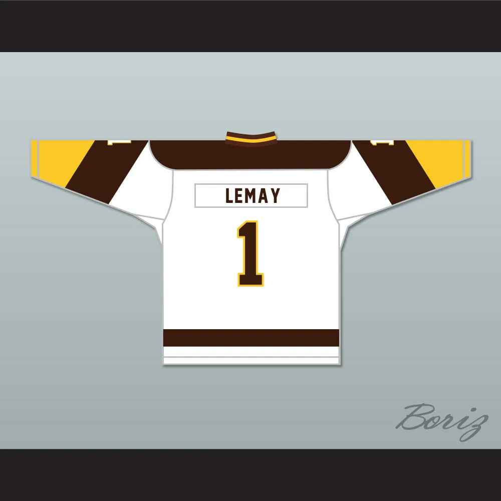 Rick Lemay 1 Binghamton Broome Dusters White Hockey Jersey 2