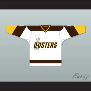 Rick Lemay 1 Binghamton Broome Dusters White Hockey Jersey 2