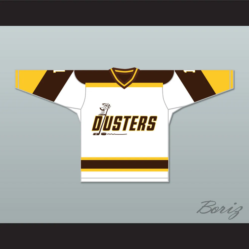 Rick Lemay 1 Binghamton Broome Dusters White Hockey Jersey 3